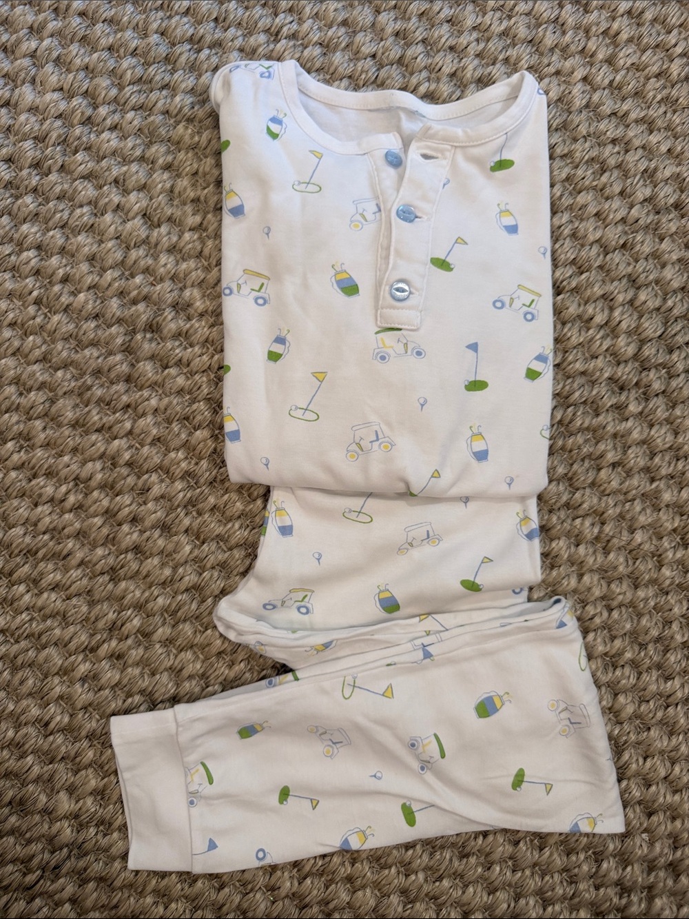 Little English White Pajama Set size 7